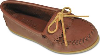 Womens Minnetonka Deerskin Soft T   Carmel Deerskin Casual Shoes