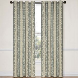 Eclipse Nolita Grommet Top Blackout Curtain Panel with Thermalayer, Blue