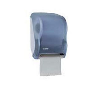 San Jamar Classic Tear N Dry Towel Dispenser, 8 x 8 in Roll, Electronic Touchless, Blue