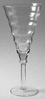 Sasaki Hilite Water Goblet   Clear,Rippled