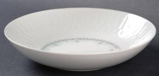 Noritake Lorenzo Coupe Soup Bowl, Fine China Dinnerware   White Background, Blue