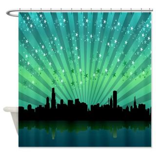  Green New York Shower Curtain  Use code FREECART at Checkout