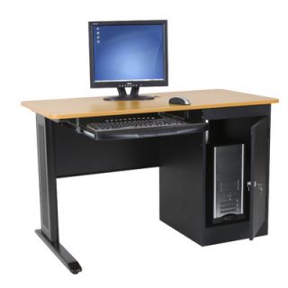 Balt LX Series Workstation with Locking CPU Holder in Gray and Black 90106