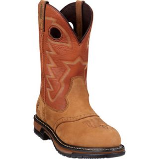 Rocky 11in. Branson Saddle Roper Waterproof Western Boot   Brown, Size 8,