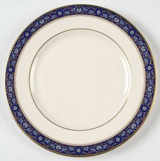 Minton Edinburgh Dark Blue Luncheon Plate, Fine China Dinnerware   Dark Blue Ban