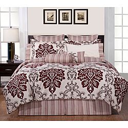 Country Ridge King size 12 piece Bed In A Bag With Sheet Set