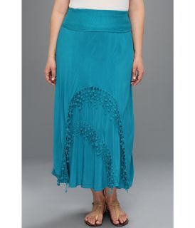 XCVI Plus Size Plus Size Westwood Maxi Womens Skirt (Blue)