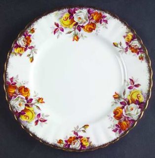 Royal Albert Lenora Dessert/Pie Plate, Fine China Dinnerware   Montrose Shape,Ye