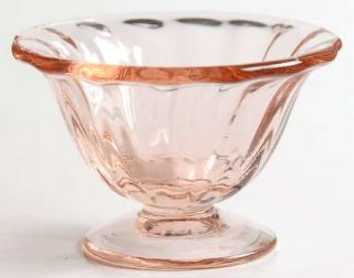 Fostoria 2374 Pink Nut Cup   Line #2374, Optic Design, Rose/Pink