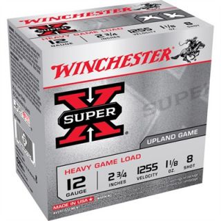 Winchester Super X Game & Field Load Shotgun Ammunition   Winchester Super X Game & Field 12ga 2 3/4   1 1/8oz #8 Shot