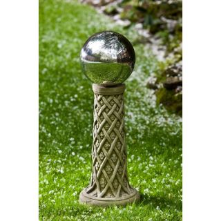Campania International Daisyweave Cast Stone Globe Holder   PD 190 AL