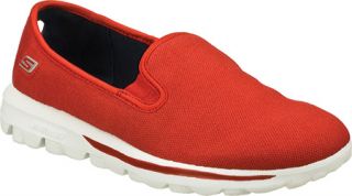 Womens Skechers GOwalk Icon   Red Casual Shoes
