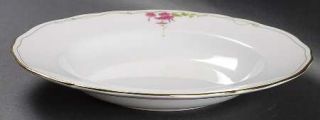 Spode Rosetti Large Rim Soup Bowl, Fine China Dinnerware   Pink Flowers Hanging