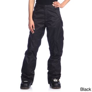 Rawik Womens Deluxe Cargo Snow Pants (Grey, BlackWaterproofWeatherproofNumber and placement of pockets Two (2) zippered front and hand warmer pockets, two (2) hook and loop pockets, two (2) back pocketThe approximate inseam is 30 inches. The measurement 