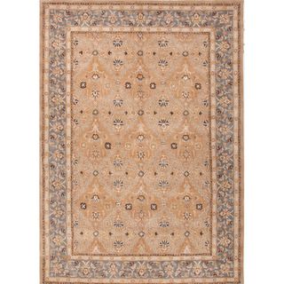 Hand tufted Traditional Brown Oriental pattern Wool Rug (8 X 11)
