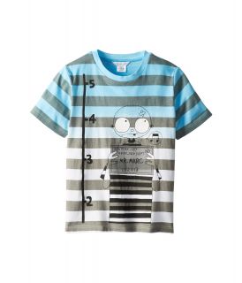 Little Marc Jacobs Dip Dye Striped S/S Tee With Mr Marc Boys T Shirt (Gray)
