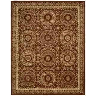 Nourison Hand tufted Versailles Palace Brick/ Ivory Rug (76 X 96)