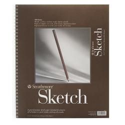 Strathmore 14 inch X 17 inch 400 Series Sketch Pad (14 inches x 17 inchesSheets 100Binding SpiralArchival Acid free )