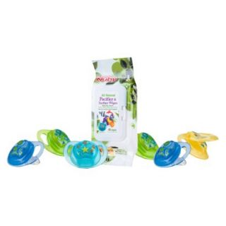N by 6pk Natural Touch Comfort Pacifier and 48pk Citroganix Pacifier Wipes   6 