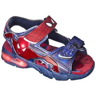Toddler Boys Spiderman Light Up Footbed Sandals   Blue/Red 10
