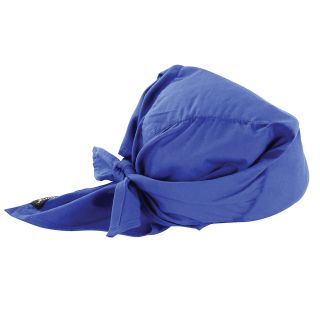 Ergodyne Chill Its Evaporative Cooling Triangle Hat With Cooling Towel   Blue   Blue   Lot of 6