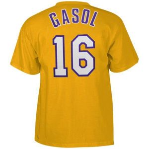 Los Angeles Lakers Pau Gasol adidas NBA Player T Shirt