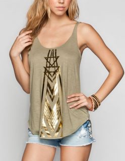 Golden Feet Womens Tank Olive In Sizes Small, Medium, X Small, X Larg