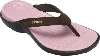 Womens Crocs Capri IV   Espresso/Petal Pink Casual Shoes