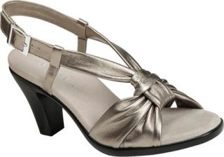 Womens Aerosoles Ambiance   Dark Silver Leather Sandals