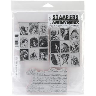 Tim Holtz Cling Rubber Stamp Set classics #9