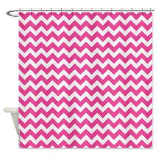  Chevron Pink Shower Curtain  Use code FREECART at Checkout