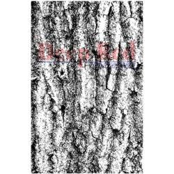 Deep Red Cling Stamp   Tree Bark Background