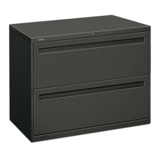 HON 700 Series 36 W Two Drawer Lateral File 782L Finish Black