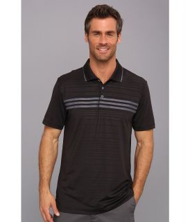 adidas Golf Puremotion 3 Stripes Chest Polo 14 Mens Short Sleeve Pullover (Black)