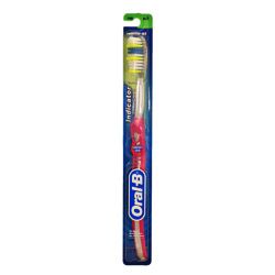 Oral B Indicator Regular 40 Soft Head Deep Clean Toothbrushes (pack Of 6) (Regular 40Soft headYellow colored bristles are designed to slide between teeth to clean hard to reach areasBlue indicator bristles fade halfway notifying you when to replace brushP