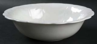 John Aynsley Snow Crocus 9 Round Vegetable Bowl, Fine China Dinnerware   White,