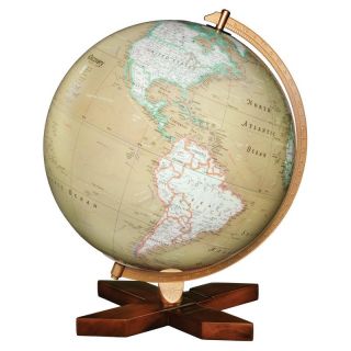 Discovery Expedition Walnut 12 inch Tabletop Globe Brown   85815