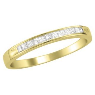 1/4 CT.T.W. Ring Band 14K Yellow Gold   Size 6.5