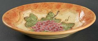 Grand Vin 10 Soup/Pasta Bowl, Fine China Dinnerware   Landscape, Words, Grapes,