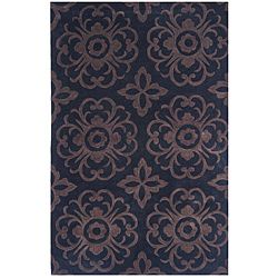 Dynasty Traditional Hand tufted Black/brown Rug (5 X 79) (Polyacrylic Pile height 1.5 inchesStyle TraditionalPrimary color BlackSecondary color BrownPattern Geometric Tip We recommend the use of a non skid pad to keep the rug in place on smooth surf