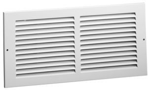 Hart Cooley 672 24x8 W Air Return Grille, 24 W x 8 H, 672 Steel Return Grille for Sidewall/Ceiling White (043363)