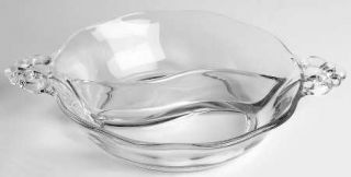 Fostoria Lafayette Clear 2 Part Relish Dish   Stem #2440, Clear