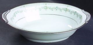 Noritake Norwood 10 Oval Vegetable Bowl, Fine China Dinnerware   Blue & Yellow