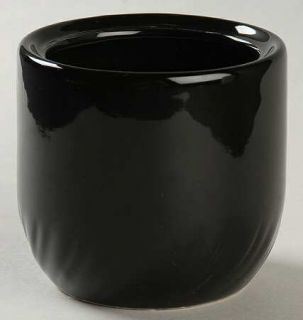 Alacarte Black Sugar Bowl No Lid, Fine China Dinnerware   Home Collection,All Bl