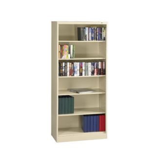 Tennsco Six Shelf Welded Bookcase BC18 84 Color Putty