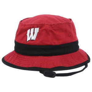 Wisconsin Badgers adidas Cord Bucket Hat