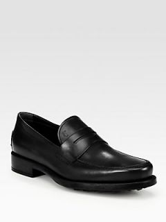 Tods Boston Gomma Leather Loafers  Tods Shoes