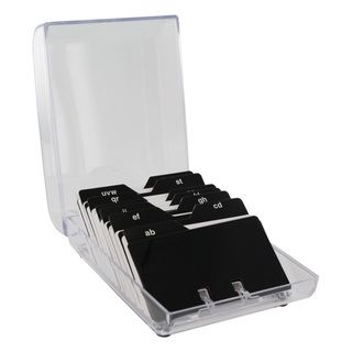 Eldon Clear Plastic Covered 200 card File