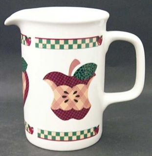 Tabletops Unlimited A Is For Apple 32 Oz Pitcher, Fine China Dinnerware   Apples
