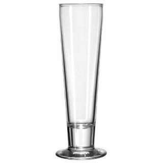 Libbey Catalina Footed Beer Glasses, Pilsner, 12oz, 9in Tall